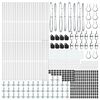 vidaXL Zaunpfosten Sonstiges 52 pcs Grau 3,2 x 3,2 x 83,5 cm Stahl