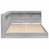vidaXL B&uuml;cherregal-Bett Grau Sonoma 150 x 200 cm Holzwerkstoff