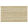vidaXL Waschbeckenunterschrank Sonoma-Eiche 80x38,5x48cm Holzwerkstoff