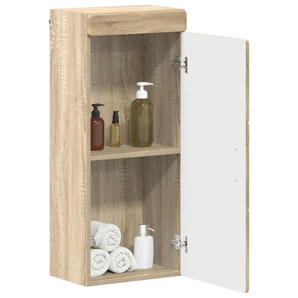 vidaXL Badezimmer-Wandschrank TULUM Sonoma-Eiche 37 x 24,5 x 86 cm