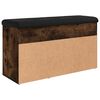 vidaXL Schuhbank Räuchereiche 82x32x45,5 cm Holzwerkstoff