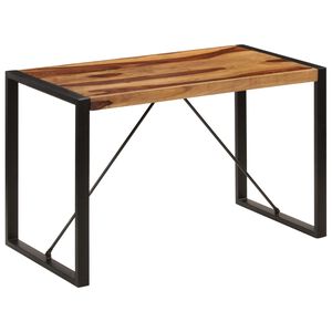 vidaXL Esstisch 120 x 60 x 76 cm Massivholz Akazie