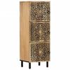 vidaXL Beistellschrank 40x33x110 cm Massivholz Mango