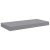 vidaXL Schweberegale 2 Stk. Grau 50x23x3,8 cm MDF