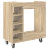 vidaXL Golf Schrank Mit Rad Uni Sonoma-Eiche 90 x 45 x 98 cm