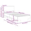 vidaXL Bettrahmen mit Kopfteil Sonoma-Eiche 90 x 200 cm Holzwerkstoff
