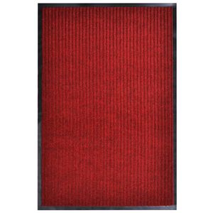 vidaXL T&uuml;rmatte Rot 117x220 cm PVC