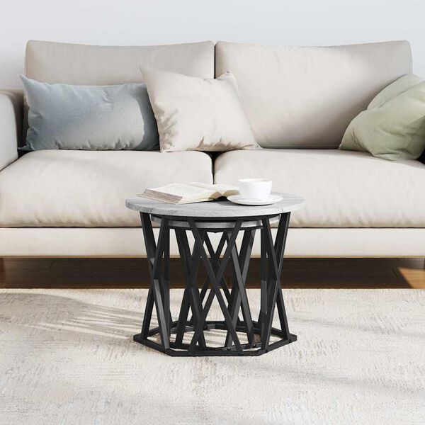 vidaXL Beistelltisch 2 pcs Grau Sonoma 50 x 50 x 40 cm