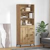 vidaXL Highboard Artisan-Eiche 69,5 x 34 x 180 cm Holzwerkstoff