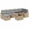 vidaXL Garten-Sofa-Set 8 pcs Beige Poly-Rattan