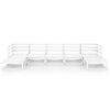vidaXL 7-tlg. Garten-Lounge-Set Massivholz Kiefer