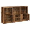 vidaXL LED-Sideboard Altholz 181,5 x 37 x 100 cm Holzwerkstoff