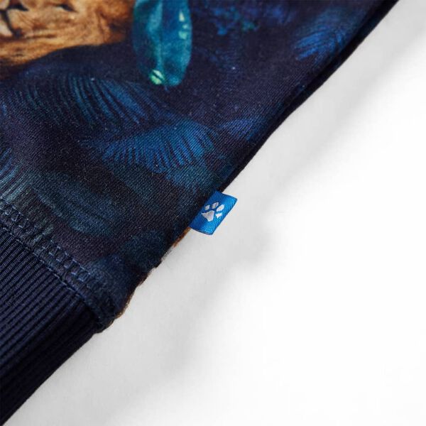 Kinder-Sweatshirt Marineblau 128