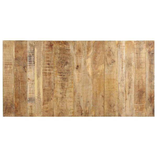 vidaXL Esstisch 180x90x76 cm Raues Mangoholz