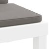 vidaXL 3-tlg. Garten-Lounge-Set mit Kissen Weiß PP
