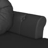 vidaXL Chesterfield Bank Schwarz 120,5 x 65 x 75 cm Kunstleder