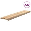 vidaXL Treppenstufen 20 Stk. Unbehandelt 120x30x2 cm Massivholz Eiche