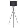 vidaXL Stehlampe mit St&auml;nder Schwarz 139 cm