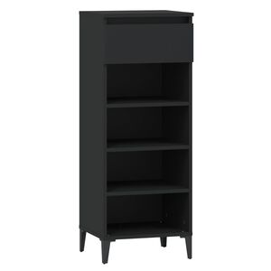 vidaXL Schuhregal Schwarz 40x36x105 cm Holzwerkstoff