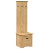 vidaXL Flurschrank BODO Honigbraun 50 x 40 x 156,7 cm