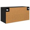 vidaXL Wandmontiertes TV-Regal Schwarz Eichen-Optik 80 x 34,5 x 40 cm