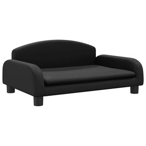 vidaXL Hundebett Schwarz 70x45x30 cm Kunstleder