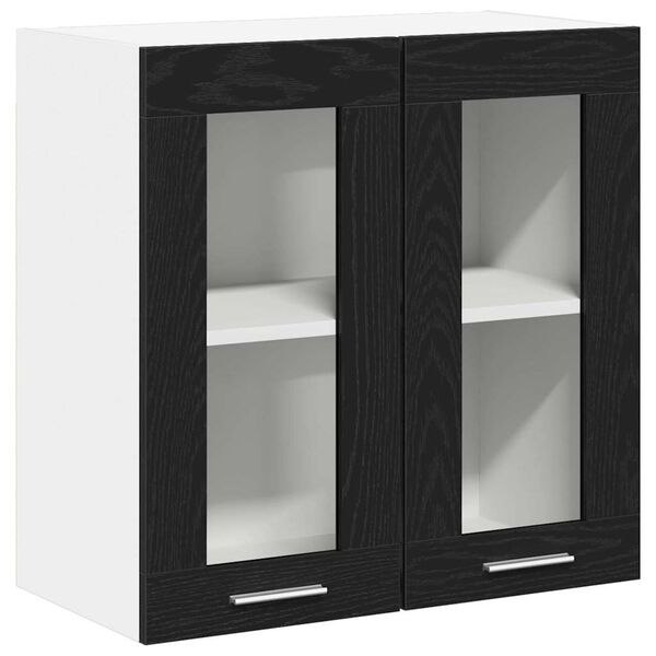 vidaXL H&auml;ngeschrank Schwarz Eichen-Optik 60 x 31 x 60 cm Holzwerkstoff