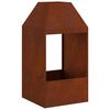 vidaXL Feuerstelle Braun 50 x 50 x 100 cm Wetterfeststahl