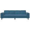 vidaXL Wohnzimmer Couch Blau 250 x 77 x 76 cm