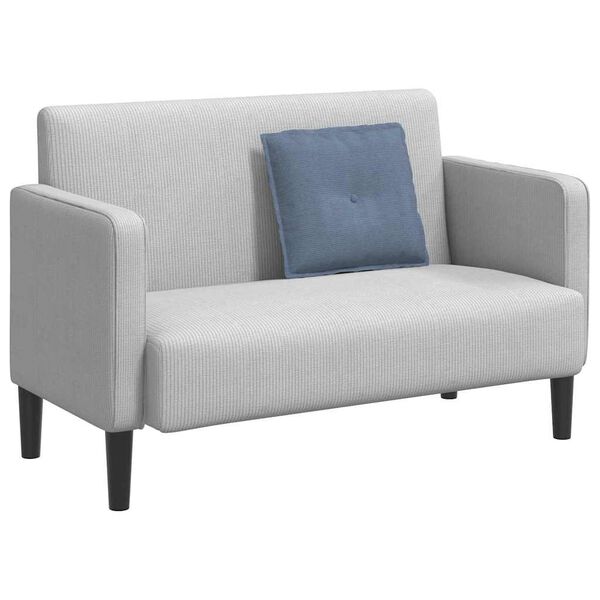 vidaXL R&uuml;ckenkissen Blau 50 x 45 cm Cordstoff