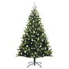 vidaXL K&uuml;nstlicher Klapp-Weihnachtsbaum mit 300 LEDs Gr&uuml;n 210 cm