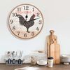 vidaXL Wanduhr mit Huhn-Design Mehrfarbig 30 cm MDF