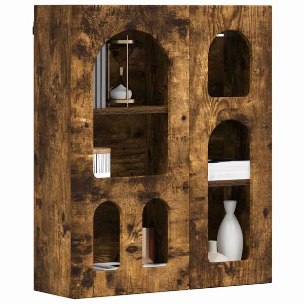vidaXL H&auml;ngeschrank Ger&auml;ucherte Eiche 59 x 20 x 71,5 cm Holzwerkstoff