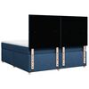 vidaXL Boxspringbett mit Matratze Blau 180x200 cm Stoff