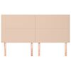 vidaXL Kopfteil Cappuccino 160x5x118/128 cm Kunstleder