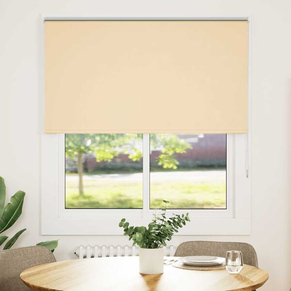 vidaXL Verdunkelungsrollo Beige 125x150 cm Stoffbreite 121,6 cm