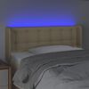 vidaXL LED Kopfteil Creme 83x16x78/88 cm Stoff