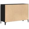vidaXL Sideboard Schwarz Eichen-Optik 104 x 35 x 70 cm Holzwerkstoff