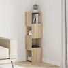 vidaXL Eckschrank Sonoma-Eiche 25,5x25x102cm Holzwerkstoff