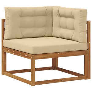 vidaXL Outdoor Ecksofa Massivholz Akazie Natur