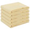 vidaXL Tischdecke 5 stk. Rund Cremewei&szlig; &Oslash; 180 cm Polyester