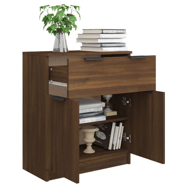 vidaXL Sideboard Braun Eichen-Optik 60x30x70 cm Holzwerkstoff