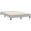 vidaXL Boxspringbett ohne Matratze Hellgrau 120x220 cm Samt