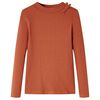 vidaXL Kinder-Langarmshirt Cognac 92