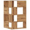 vidaXL Eck-B&uuml;cherregal 4 Etagen Artisan-Eiche 85x85x140 Holzwerkstoff