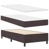 vidaXL Boxspringbett mit Kopfteil Dunkelbraun 90 x 190 cm Stoff