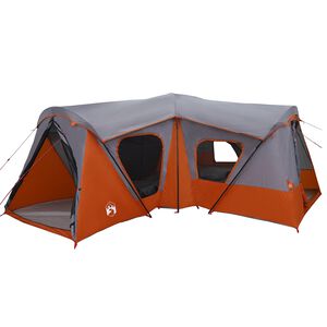 vidaXL Familienzelt Grau und Orange 610 x 610 x 210 cm