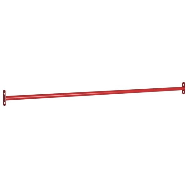 vidaXL Turnstange 125 cm Stahl Rot