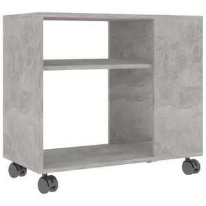vidaXL Beistelltisch Betongrau 70x35x60,5 cm Holzwerkstoff