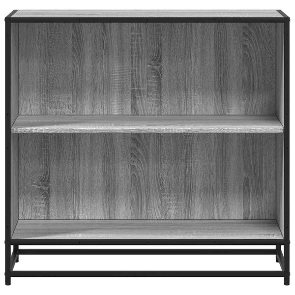 vidaXL Bücherschrank Grau Sonoma 80,5x35x76 cm Holzwerkstoff